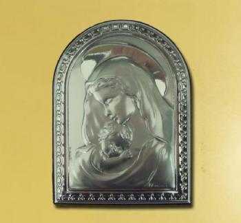FOTOICONO PLATA VIRGEN CON NIO