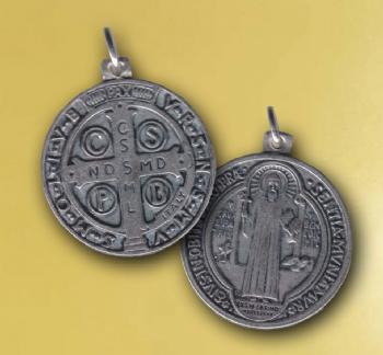 FOTOMEDALLA SAN BENITO bao plata (2,3 cms)