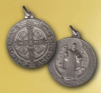 FOTOMEDALLA SAN BENITO bao plata (3,2 cms)