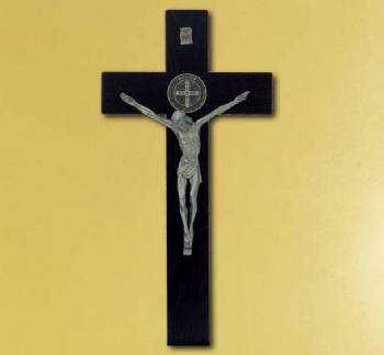 FOTOCRUZ SAN BENITO madera nogal base (40 cms)